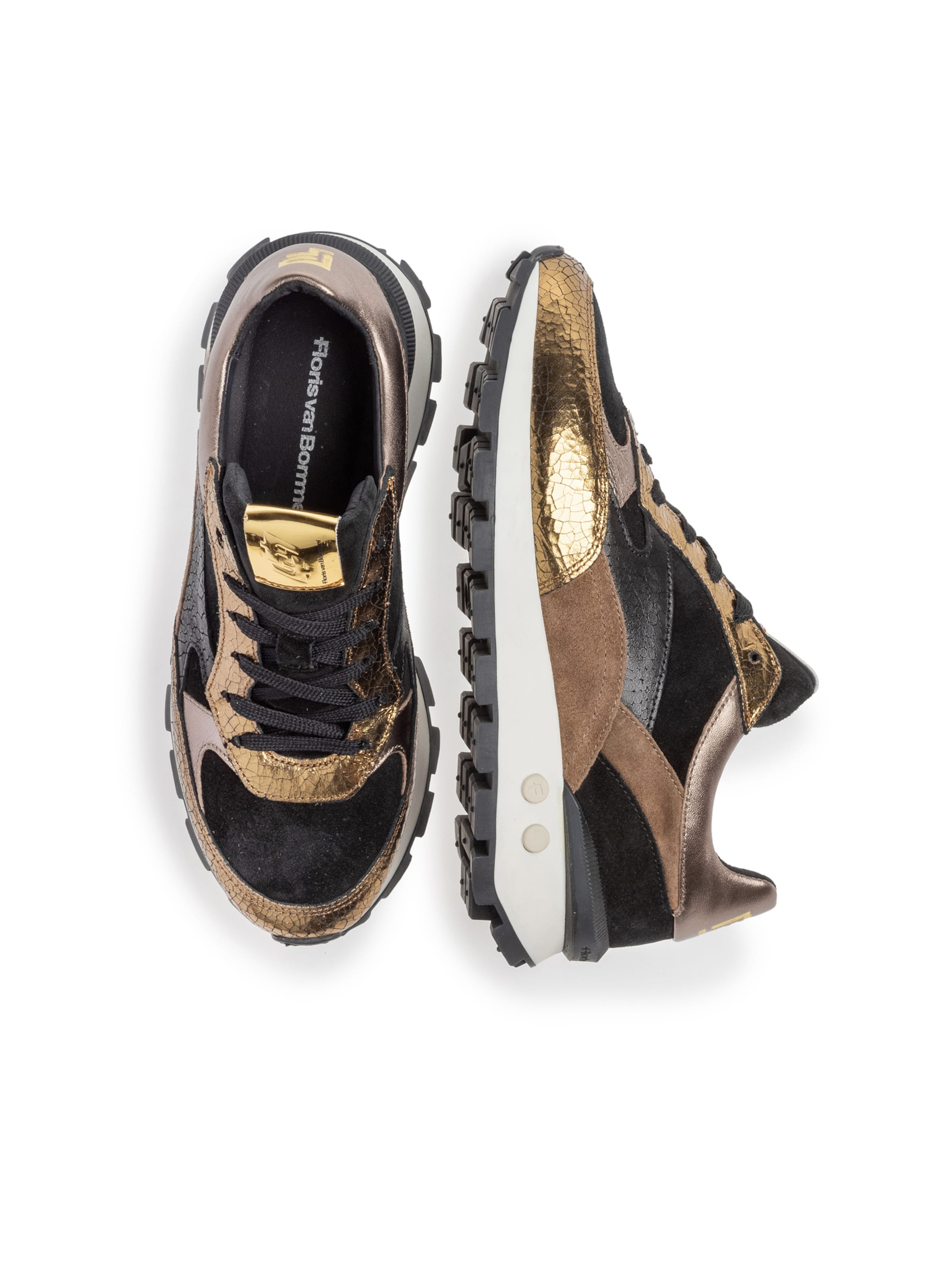 Sneaker bassa di Floris van Bommel in oro