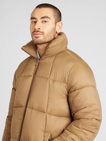 HOLLISTER Prehodna jakna | rjava barva