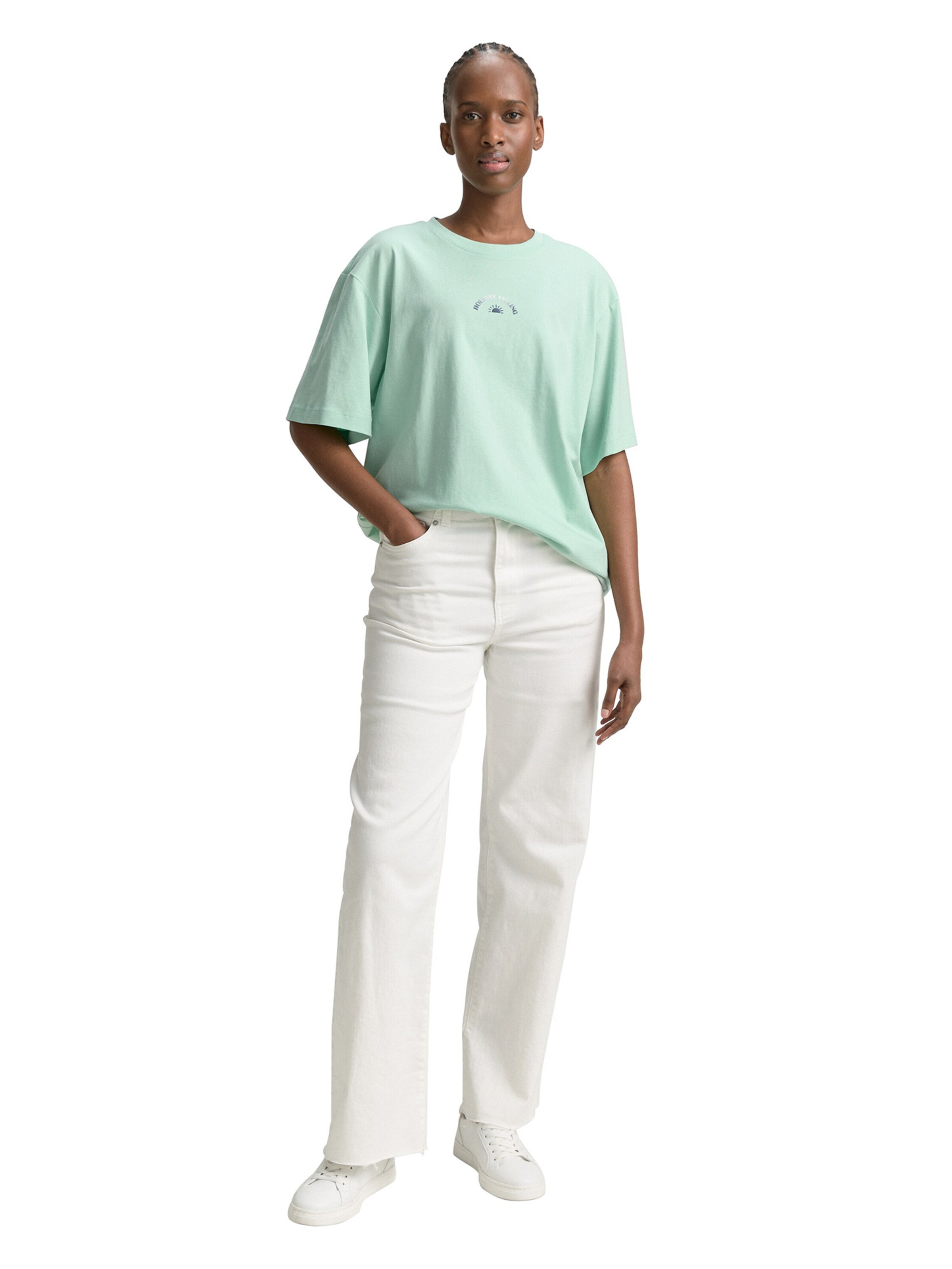 TOM TAILOR DENIM Póló - zöld