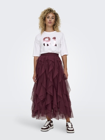 ONLY - Falda 'SKY' en rojo