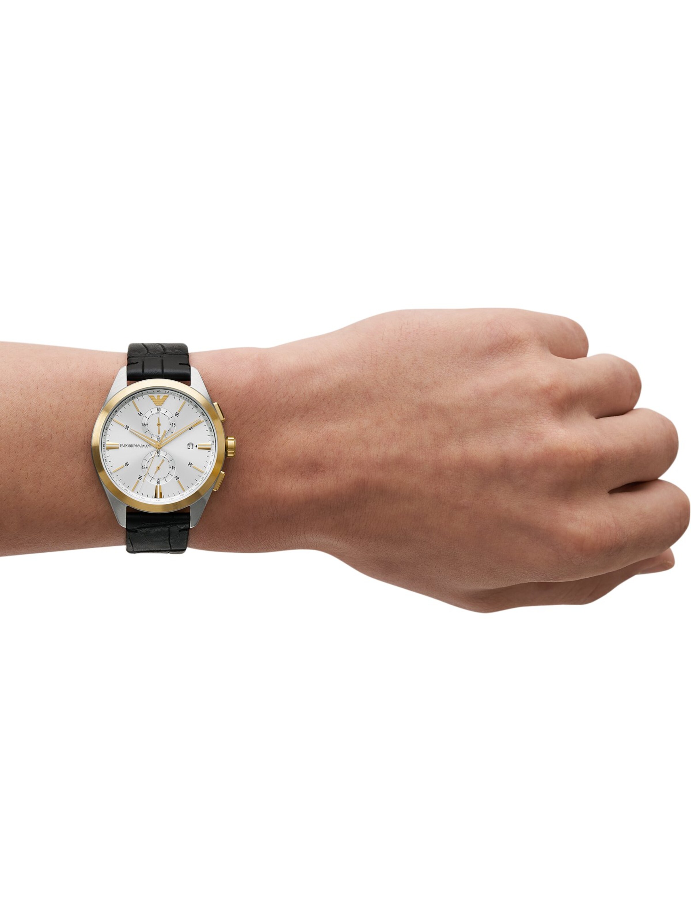 Emporio Armani Analog watch in Black: front