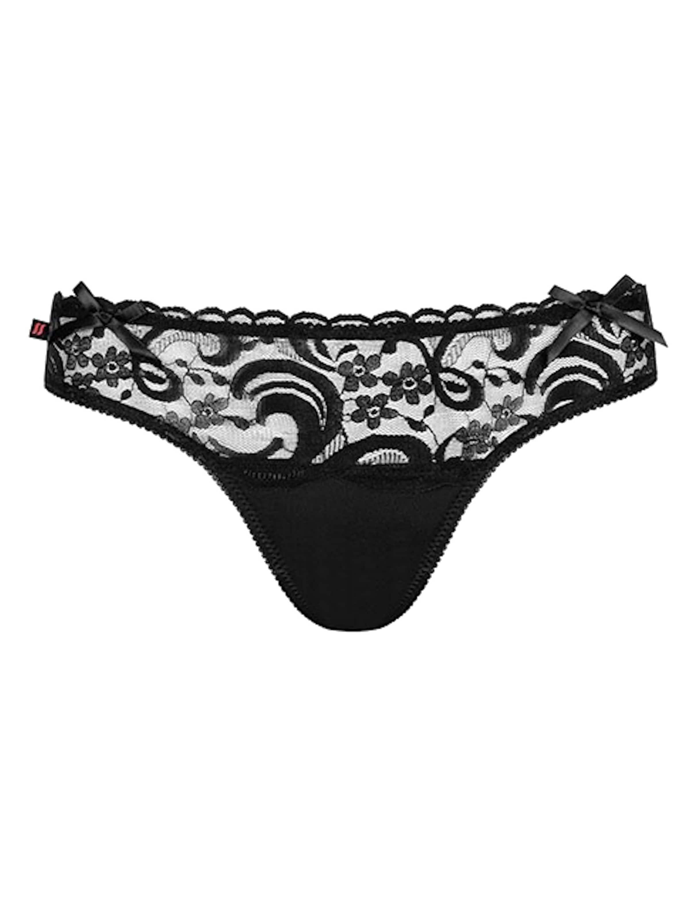 Obsessive Thong 'Armena' in Black: front