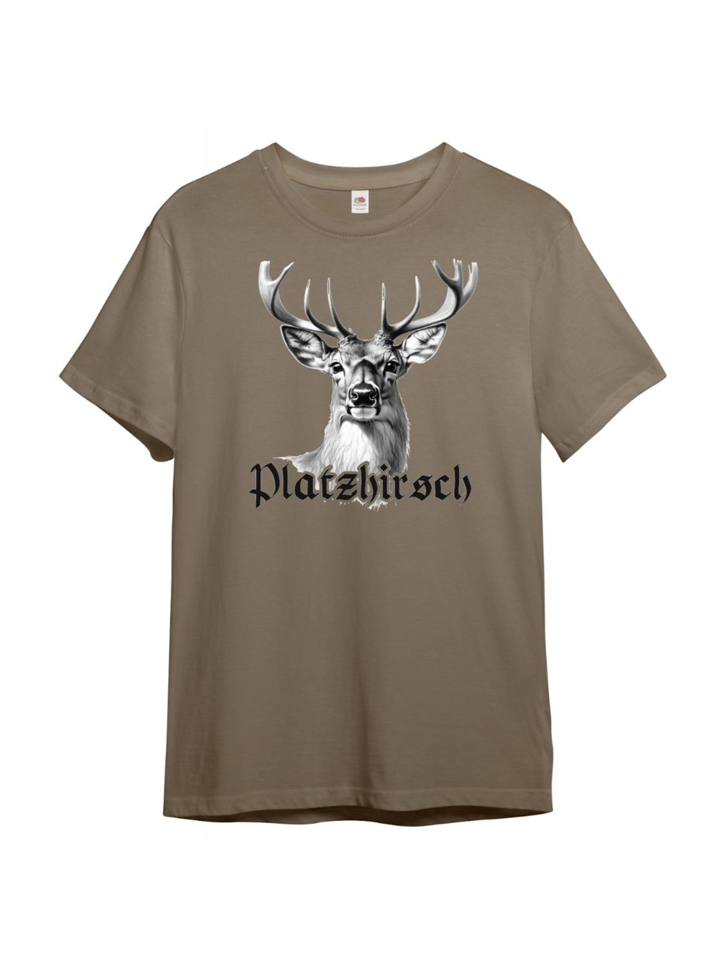 Paulgos Shirt 'PAULGOS Herren T-Shirt "Platzhirsch"' in Beige: front