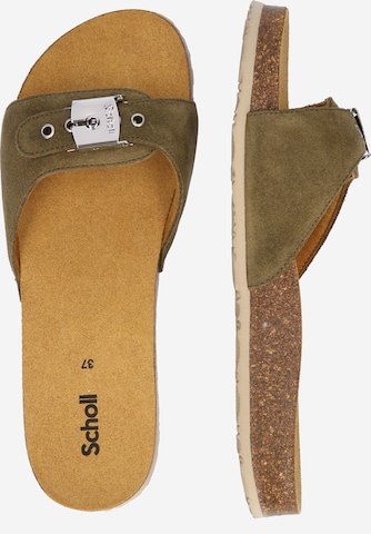 Scholl Iconic Pantolette 'PESCURA LEA' in Grün