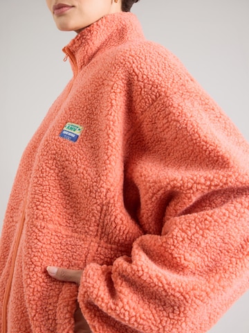 AMERICAN VINTAGE Fleece jas 'HOKTOWN' in Oranje