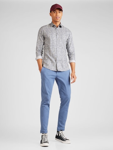 SELECTED HOMME Regular fit Button Up Shirt 'SOHO-ETHAN' in Blue