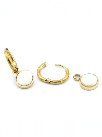 Sergio Engel Earrings in White