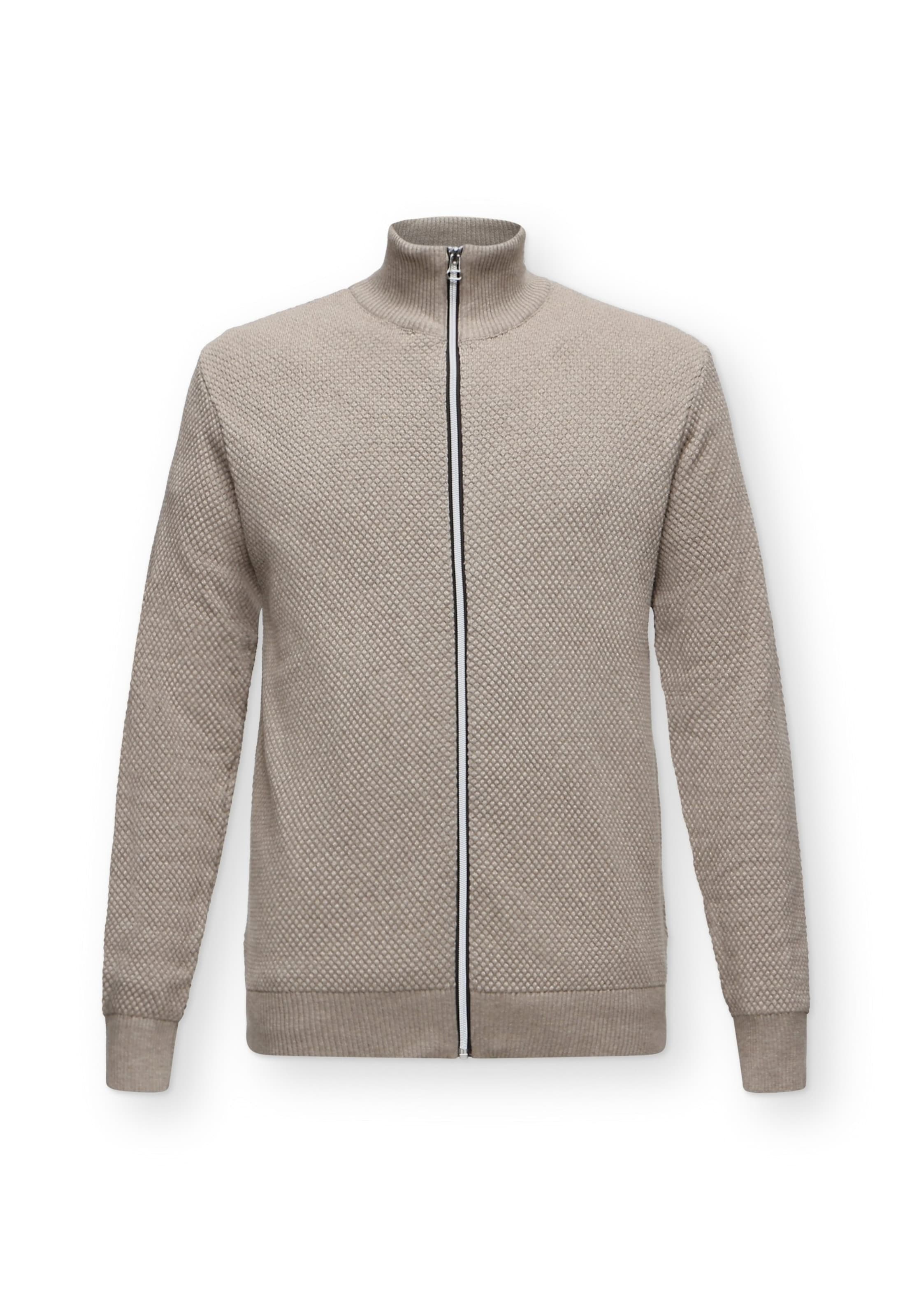 Vestes en maille 'Erik' Kronstadt en beige : devant