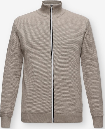 Kronstadt Gebreid vest 'Erik' in Beige: voorkant