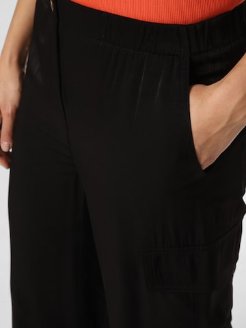 Marie Lund Wide Leg Hose in Schwarz