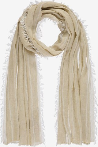 Passigatti Wrap 'Schal Herren gestreift' in Beige: front
