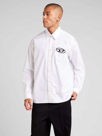 DIESEL Regular fit Srajca 'S-SIMPLY-D' | bela barva: sprednja stran