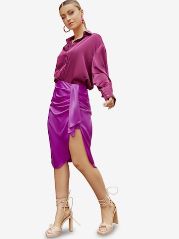 Chi Chi London Skirt in Purple