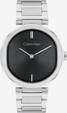 Calvin Klein Analogt ur i sølv: forside