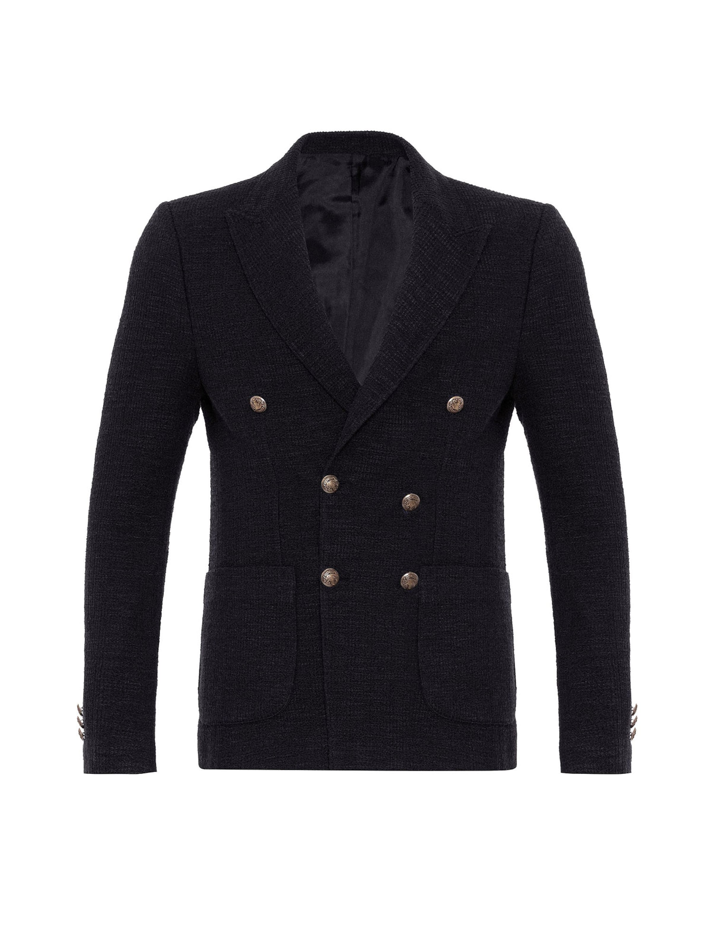 Antioch Regular fit Colbert in Zwart: voorkant