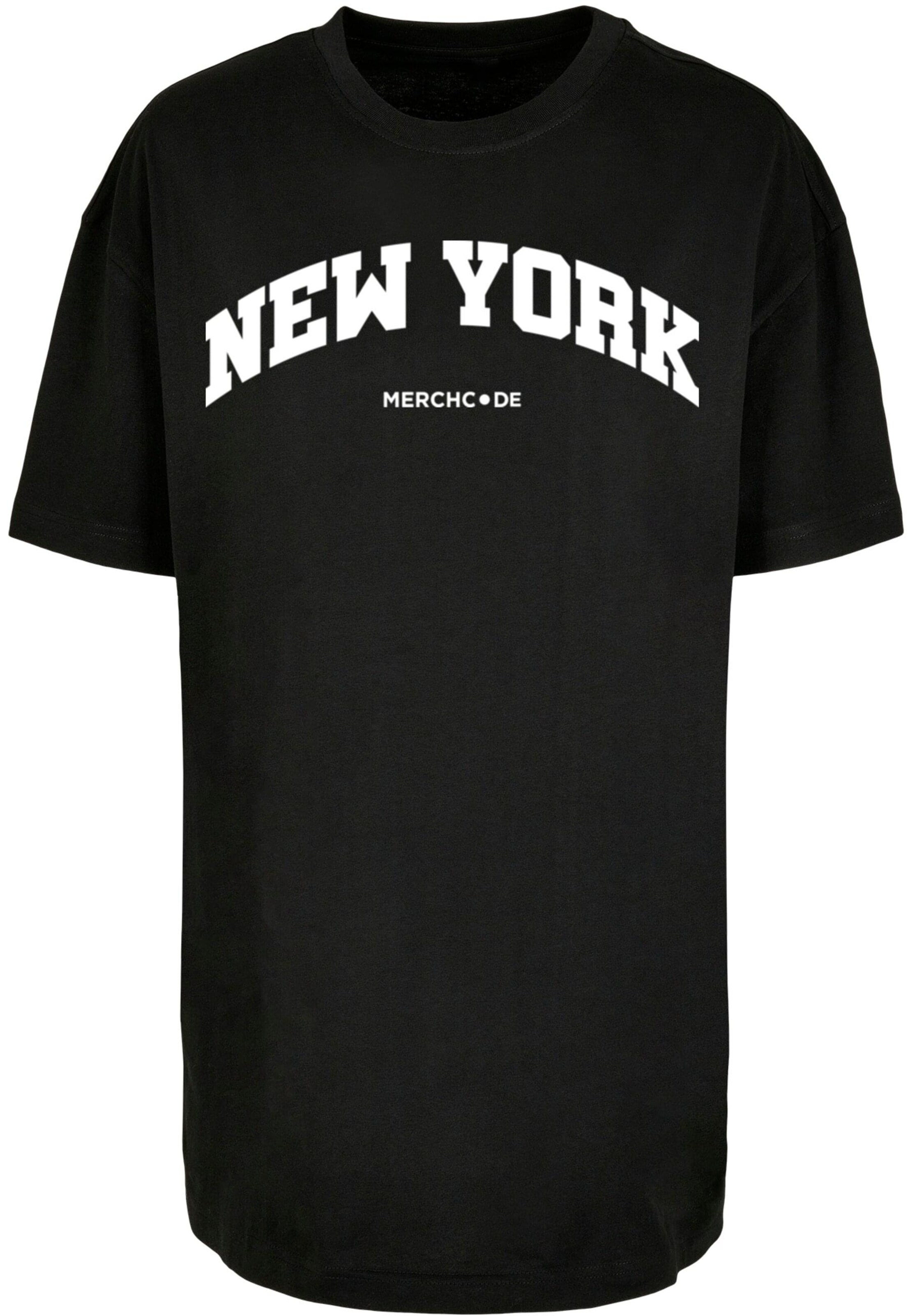 Merchcode Shirt 'New York' in Black: front