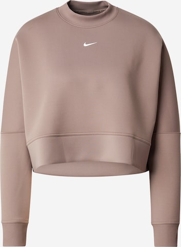 Felpa sportiva 'PRIMA' di NIKE in marrone: frontale