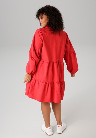 Aniston Shirt Dress in Red
