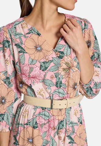 zero Maxikleid mit Blumenprint in Pink