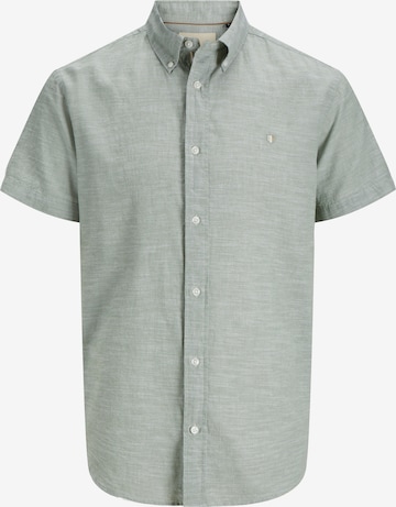 Chemise 'JPRBLUSummer' Jack & Jones Plus en vert : devant