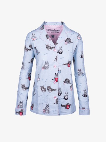 PJ Salvage Pyjama ' Flannels ' in Blauw