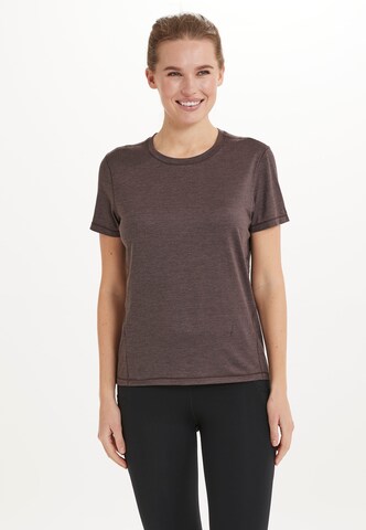 ENDURANCE Performance Shirt 'Korrl' in Brown: front