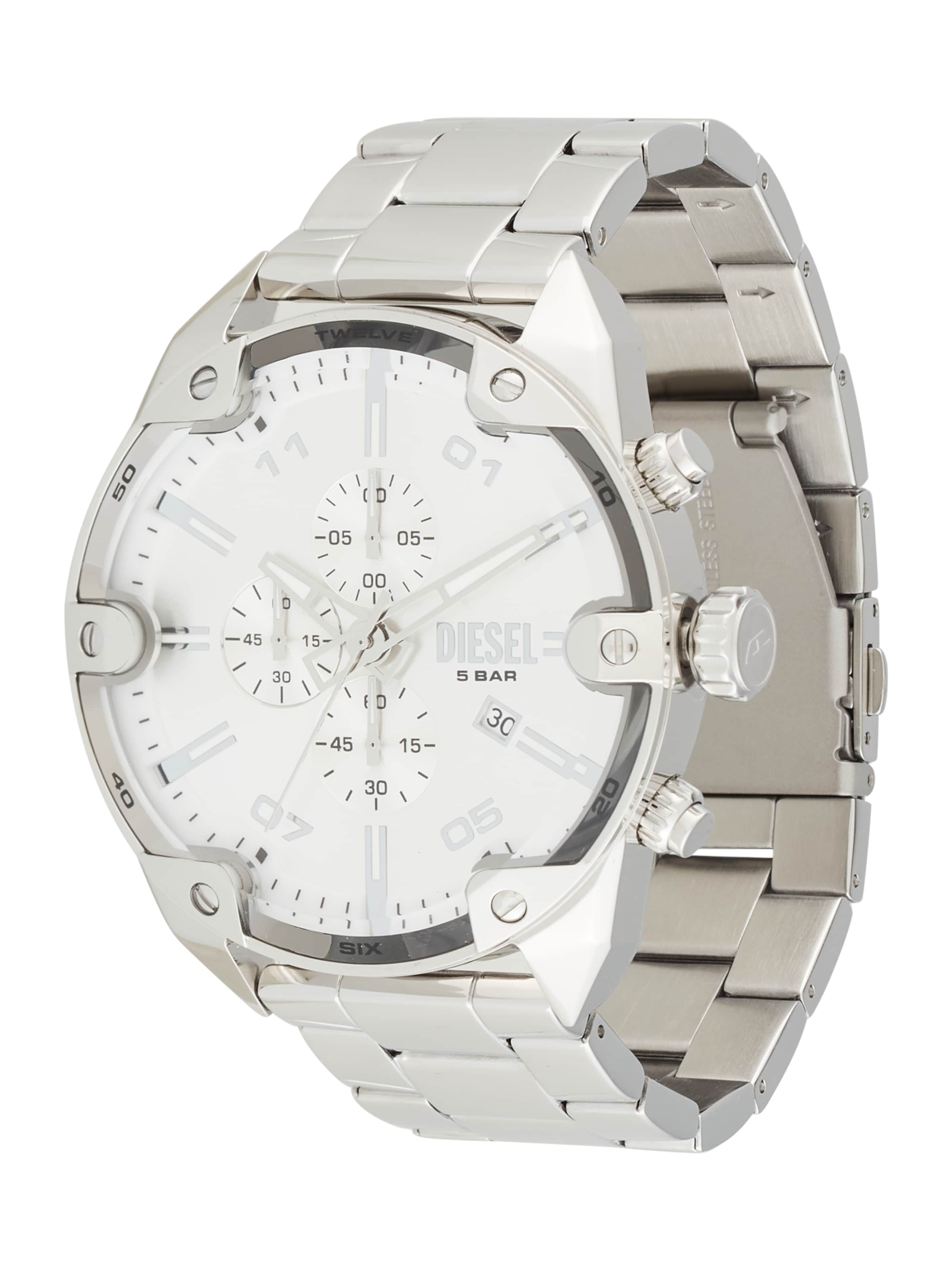 DIESEL Analoog horloge in Zilver: voorkant