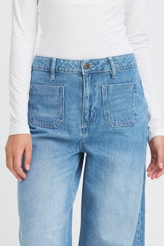 Wide Leg Jean 'PAMMY' ICHI en bleu