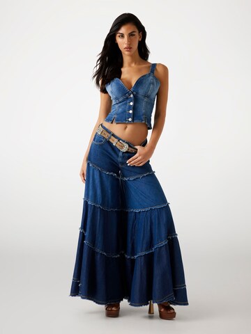 GUESS Wide Leg Jeans in Blau