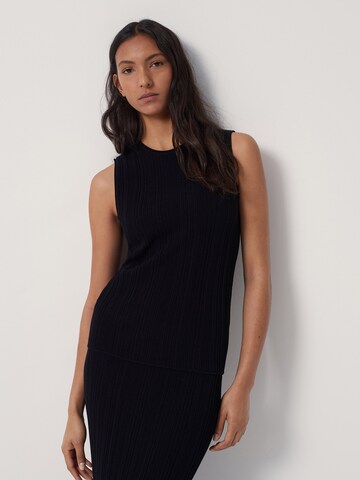 Someday Knitted Top 'Tylia' in Black: front