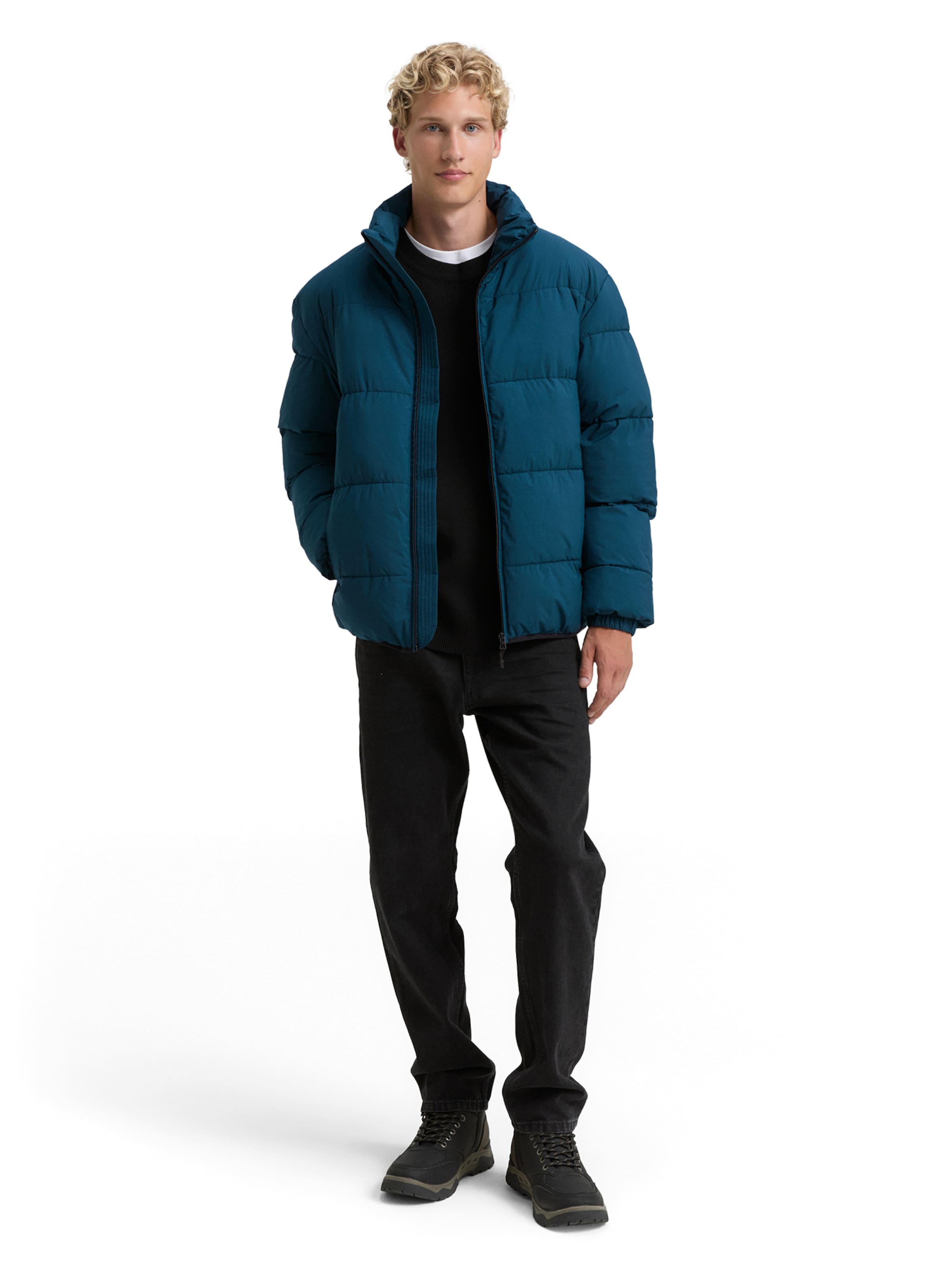 TOM TAILOR DENIM Winter jacket in Green