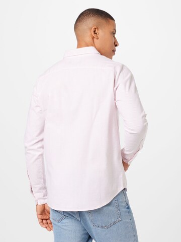 HOLLISTER Regular fit Button Up Shirt in Pink