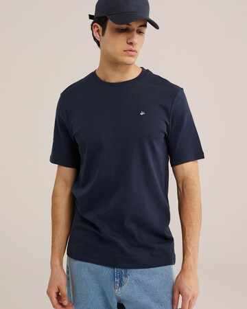 T-Shirt WE Fashion en bleu : devant