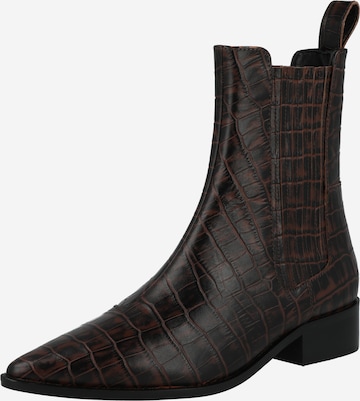 ABOUT YOU Ankle Boots in Brown: front