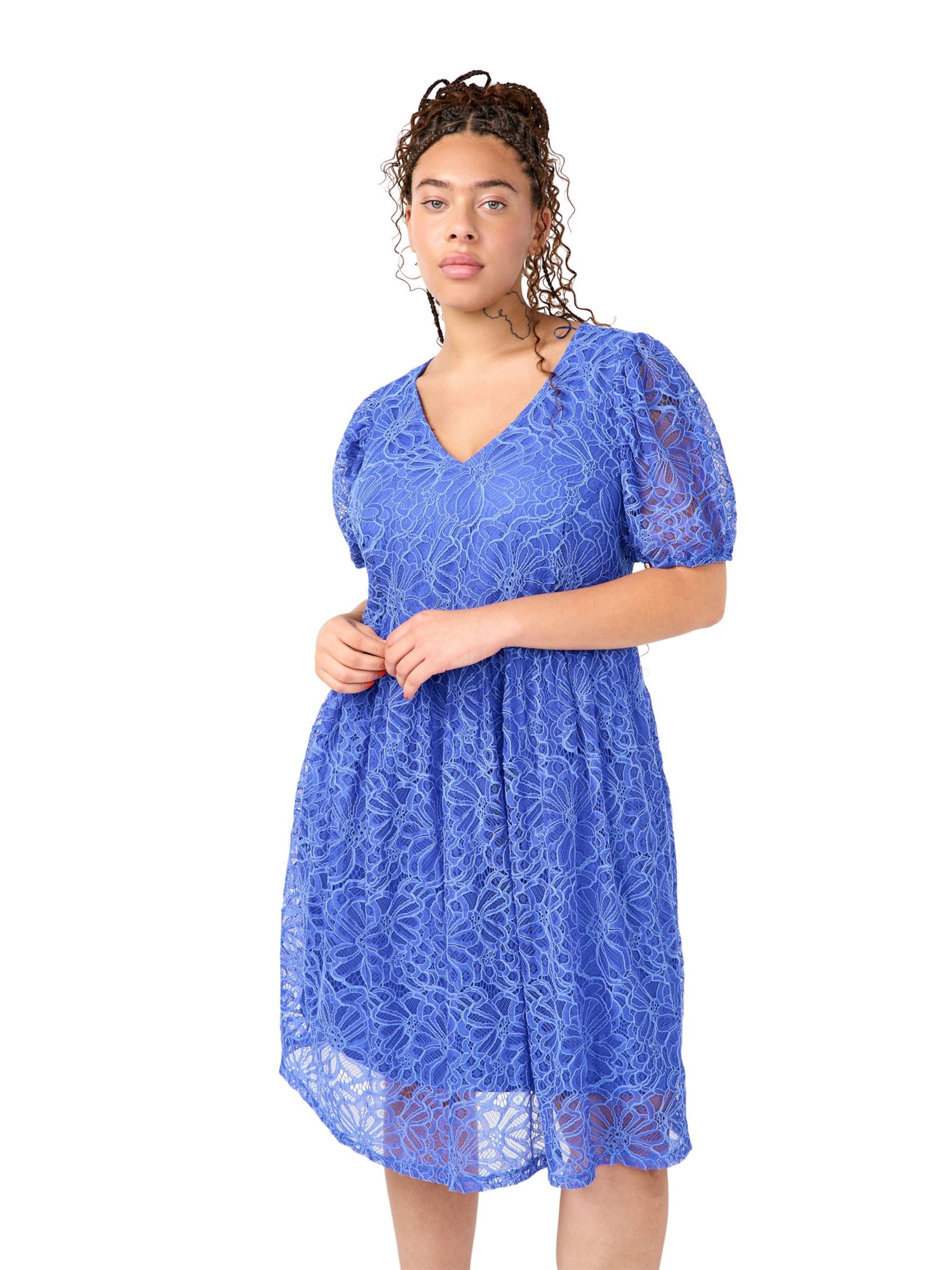 Zizzi Платье 'EJANNE' в Синий: спереди