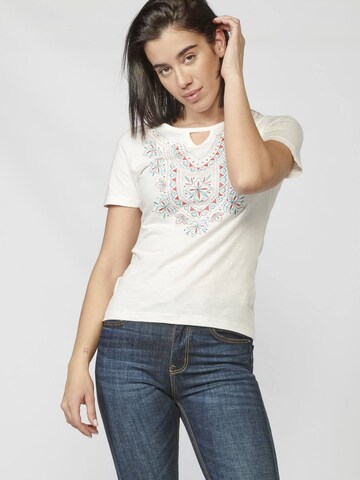 KOROSHI T-Shirt in Weiß: Vorderseite