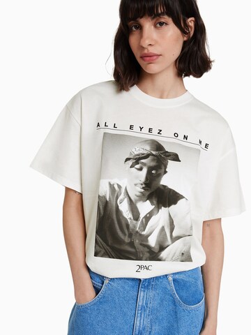 Bershka Shirt in White