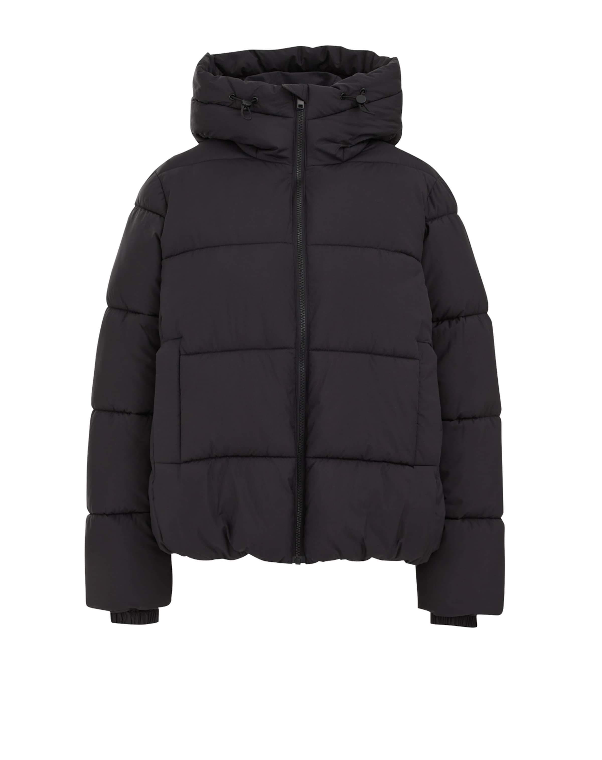 WE Fashion Зимно яке в черно: отпред