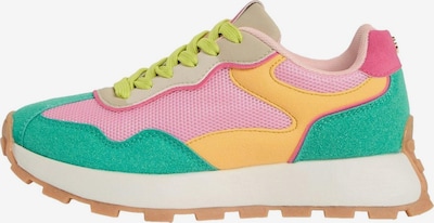 love & roses Sneaker in goldgelb / grün / pink / rosa, Produktansicht