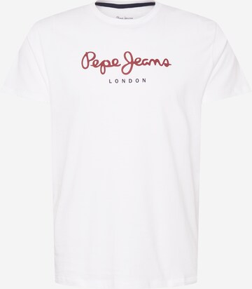 T-Shirt 'Eggo' Pepe Jeans en blanc : devant