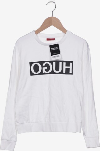 HUGO Sweatshirt & Zip-Up Hoodie in XS in White: front