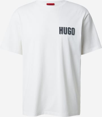 smėlio HUGO Marškinėliai 'Derlyns': priekis