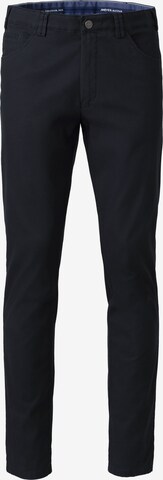 MEYER Regular Chino Pants 'Dublin' in Blue: front