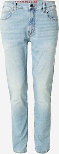 HUGO Jeans '734' in blue denim / rot / schwarz, Produktansicht