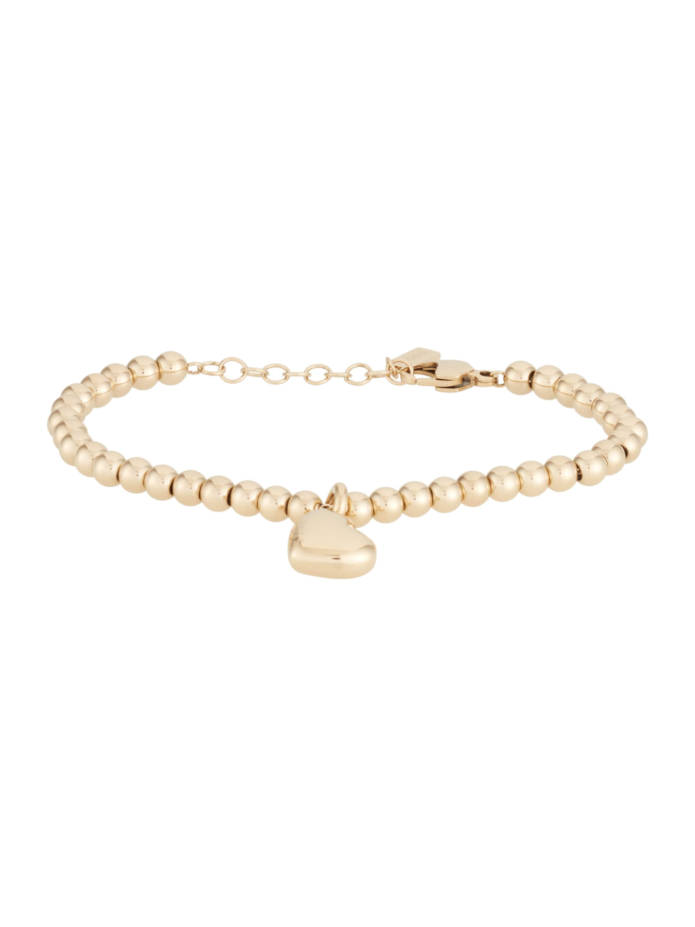 zelts BOSS Rokassprādze 'HONEY HEART': no priekšpuses