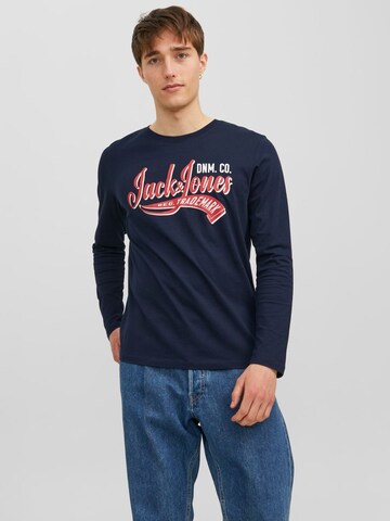 JACK & JONES Tričko – modrá: přední strana