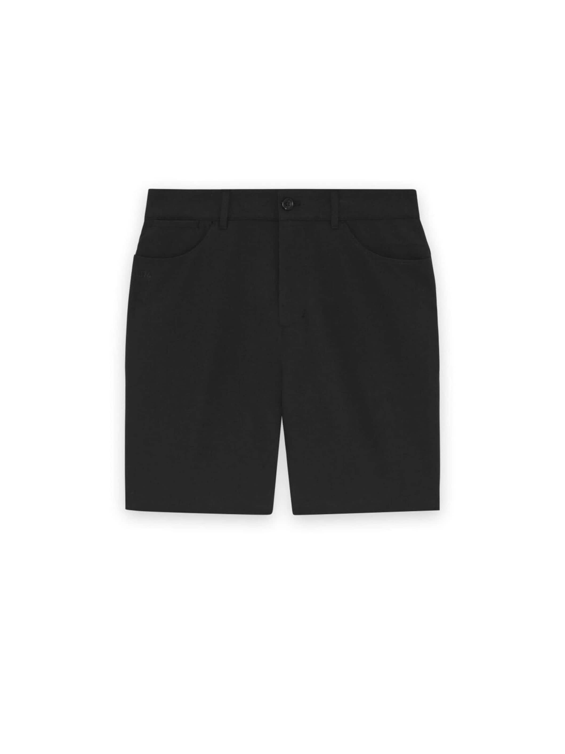 Lyle & Scott Regular Sportbroek in Zwart: voorkant