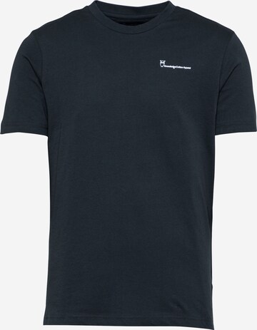 KnowledgeCotton Apparel - Camiseta 'ALDER' en azul: frente