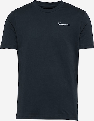 T-Shirt 'ALDER' KnowledgeCotton Apparel en bleu : devant