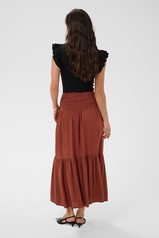Kaffe Skirt 'KAmaxi' in Brown
